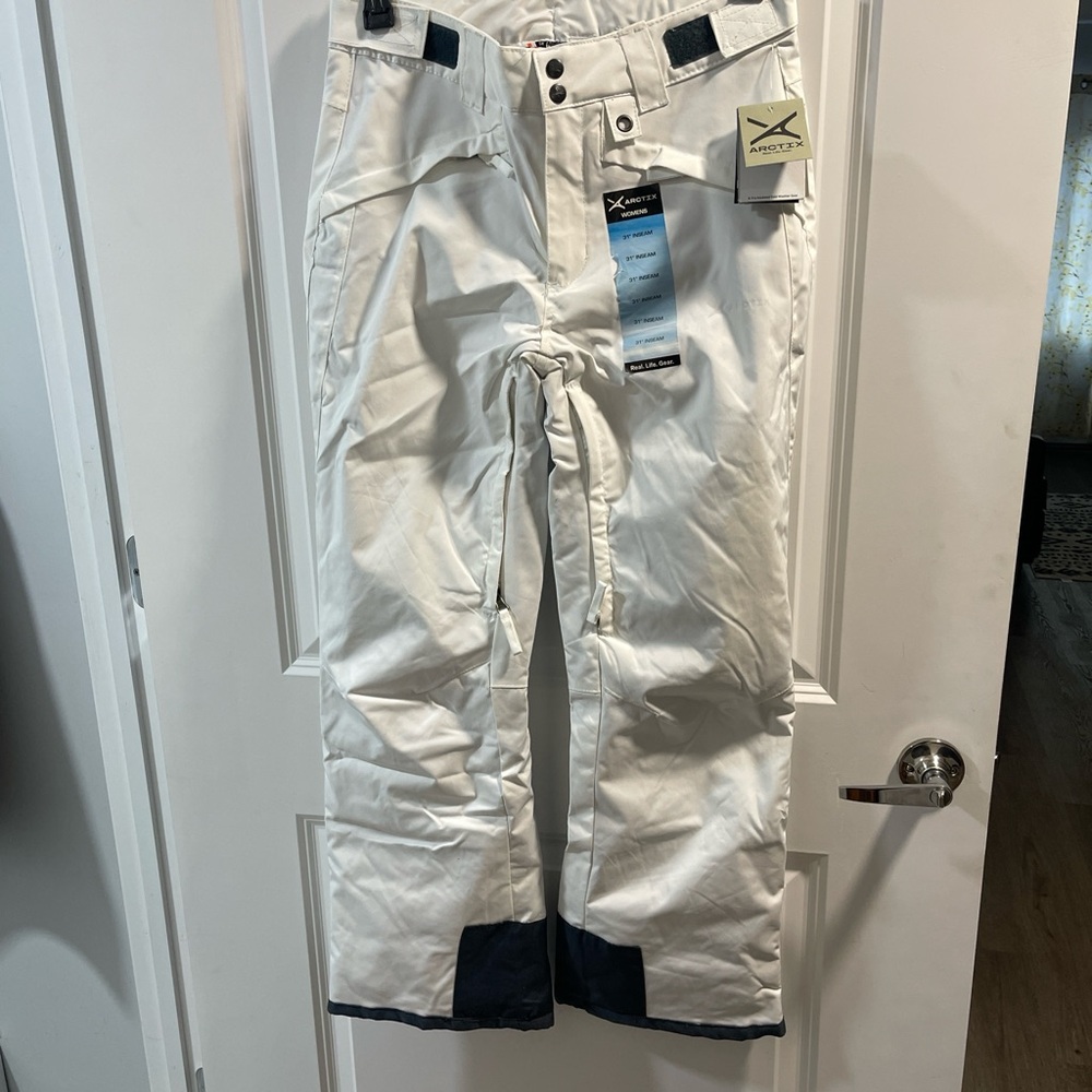 Arctix Women’s Off-White Snow Pants Size Medium Have Two Small Spots